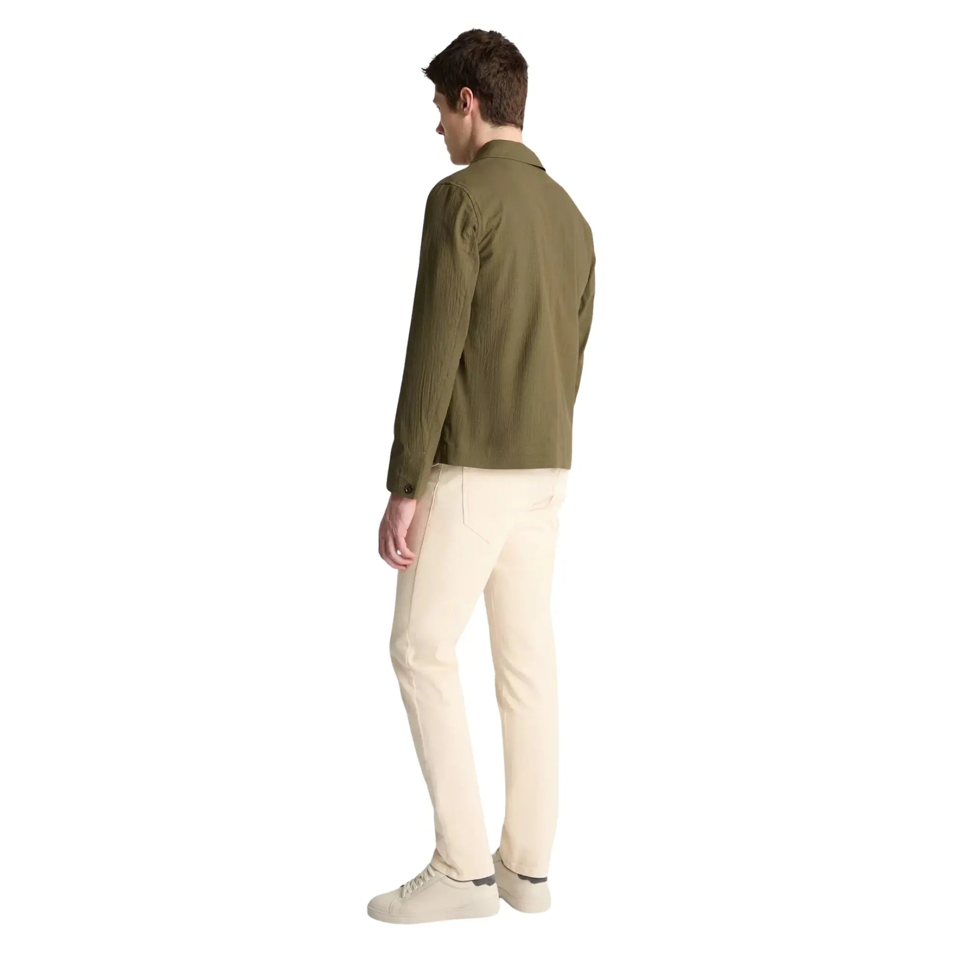 Buy Remus Uomo Keats Seersucker Casual Coat - Green | Bomber Jacketss at Woven Durham