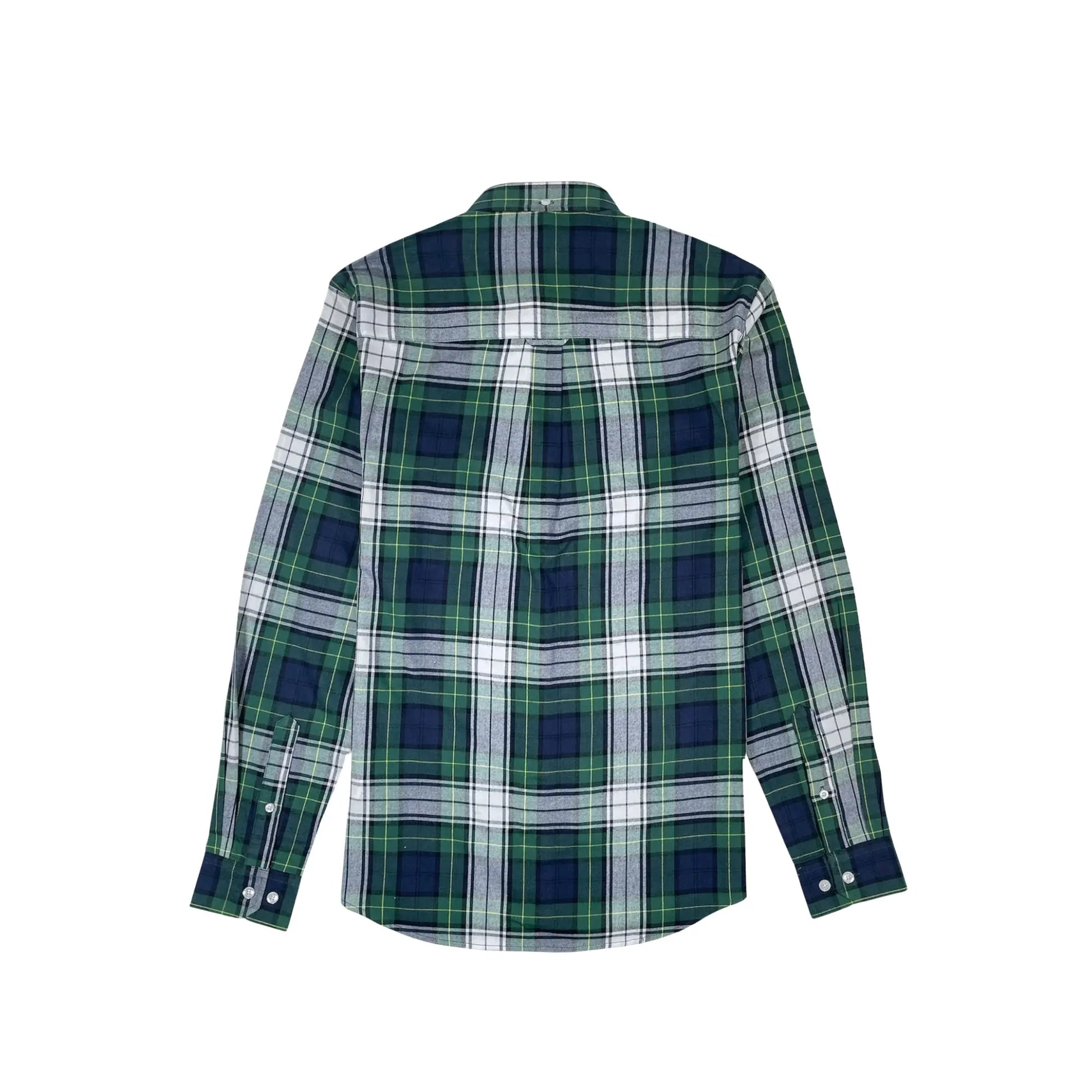 Buy Merc London Kruger Checky Shirt - Navy | Short-Sleeved Shirtss at Woven Durham