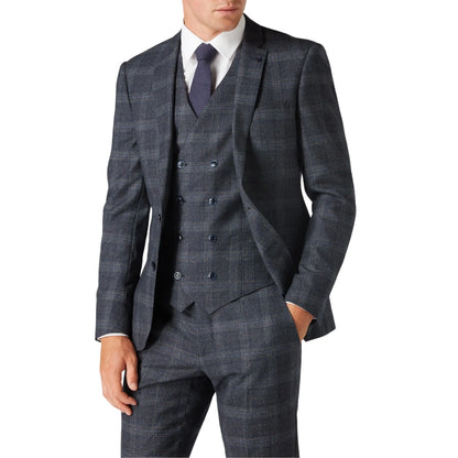 Buy Remus Uomo Larenzo Check Suit Jacket - Dark Grey | Suit Jacketss at Woven Durham