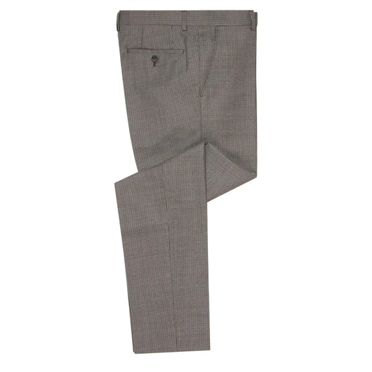 Buy Remus Uomo Lazio Houndstooth Suit Trouser - Beige | Suit Trouserss at Woven Durham
