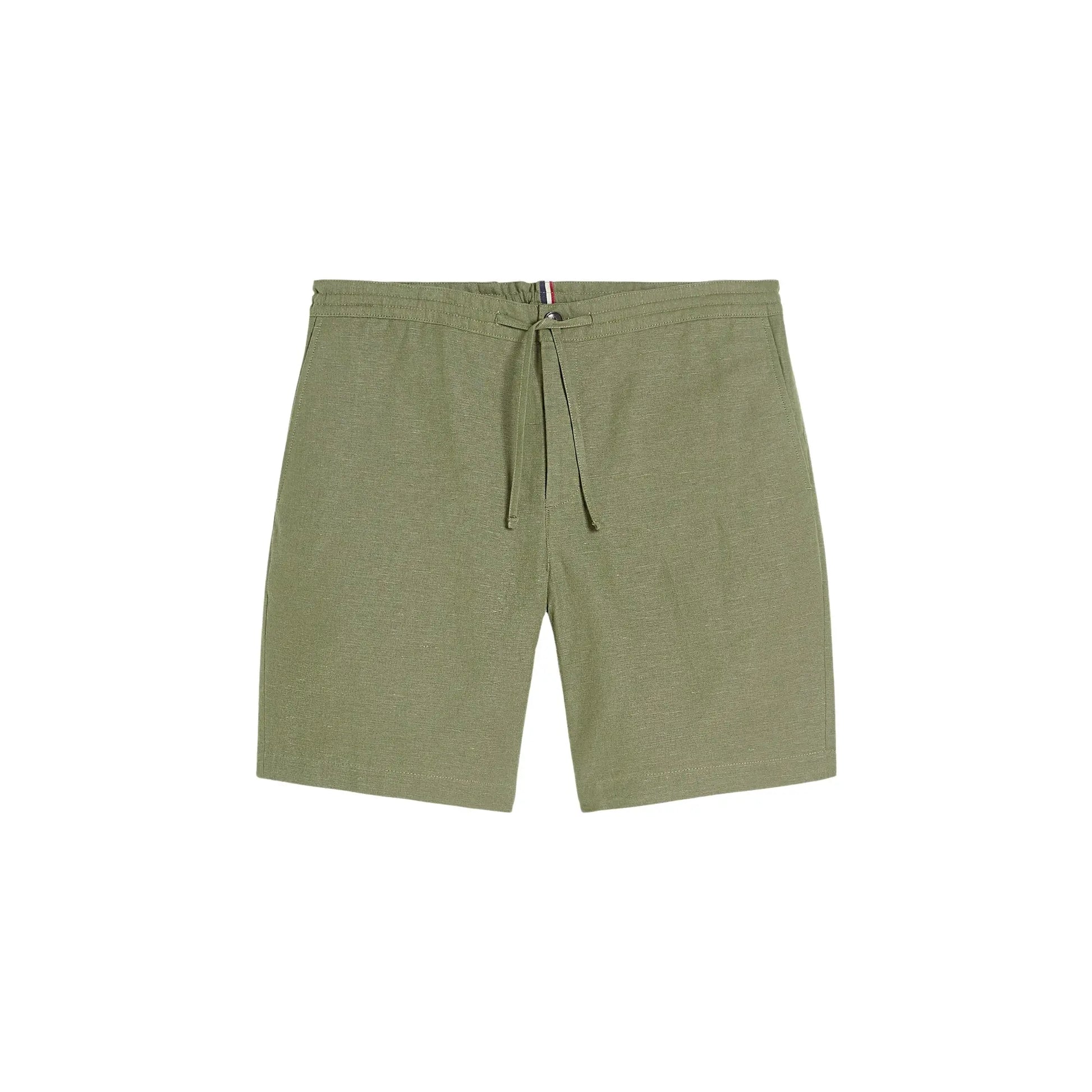 Buy Ben Sherman Linen Blend Draw String Short - Green | Shortss at Woven Durham