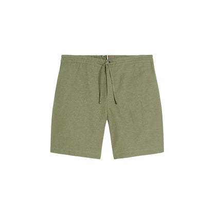 Buy Ben Sherman Linen Blend Draw String Short - Green | Shortss at Woven Durham