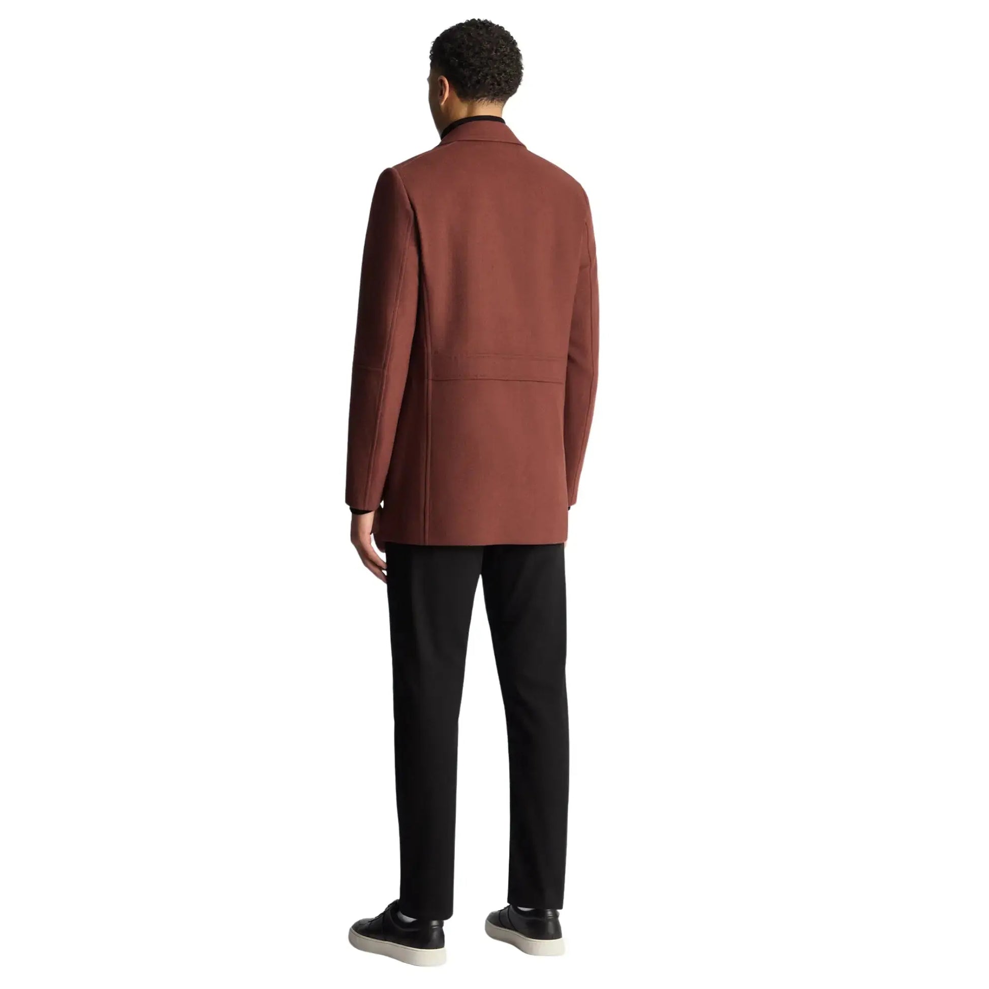 Buy Remus Uomo Lochlan Overcoat - Red | Overcoatss at Woven Durham