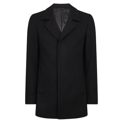 Buy Remus Uomo Lohman Wool Overcoat - Black | Coats & Jacketss at Woven Durham