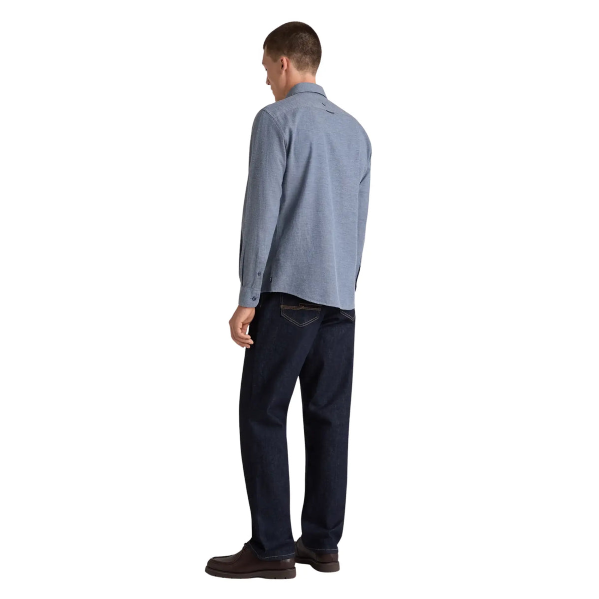 Buy Remus Uomo Long Sleeve Blue Casual Shirt | Long-Sleeved Shirtss at Woven Durham