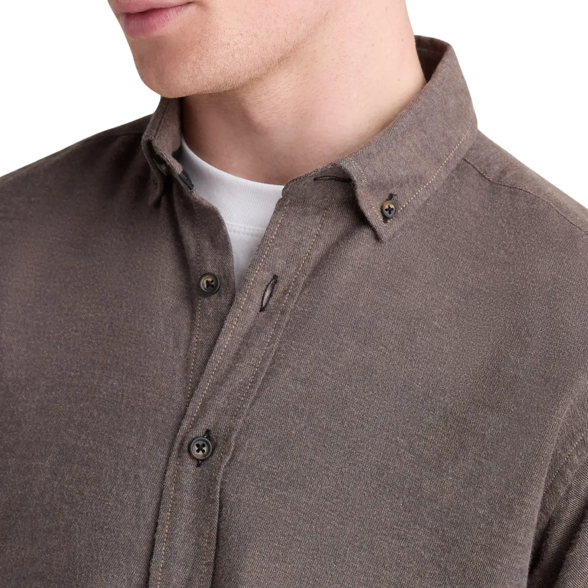 Buy Remus Uomo Long Sleeve Brown Casual Shirt | Overshirtss at Woven Durham
