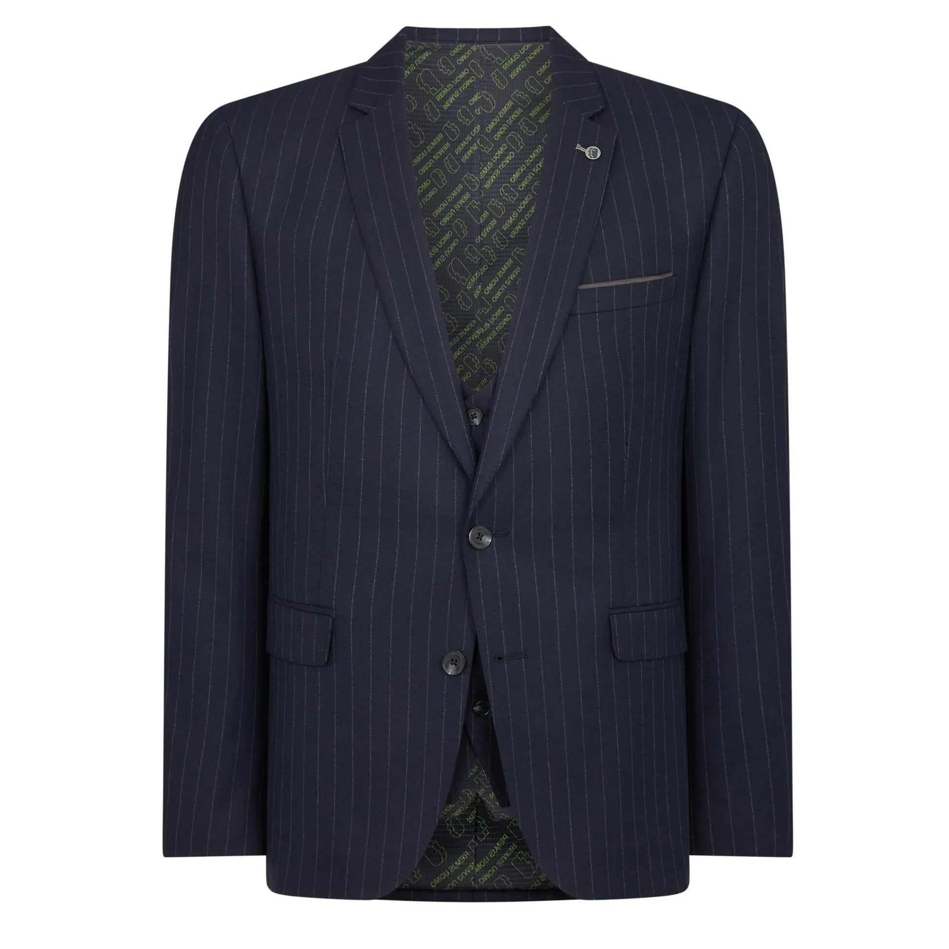 Buy Remus Uomo Lucian Pinstripe Suit Jacket - Navy | Suit Jacketss at Woven Durham