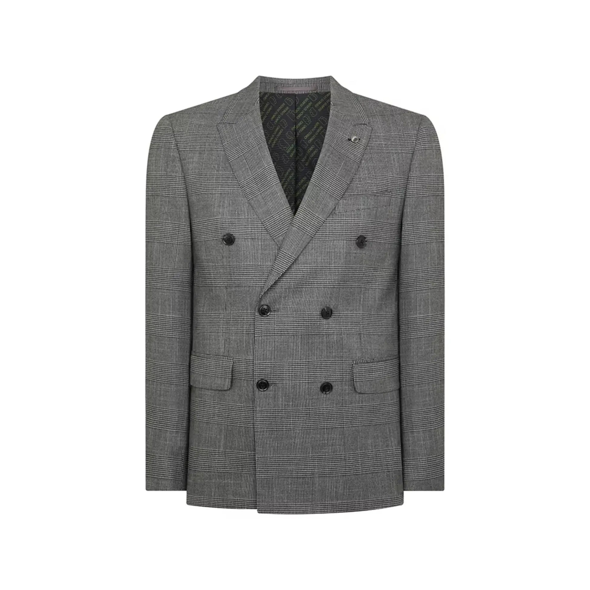 Buy Remus Uomo Marino DB Prince of Wales Check Suit Jacket - Grey | Suit Jacketss at Woven Durham