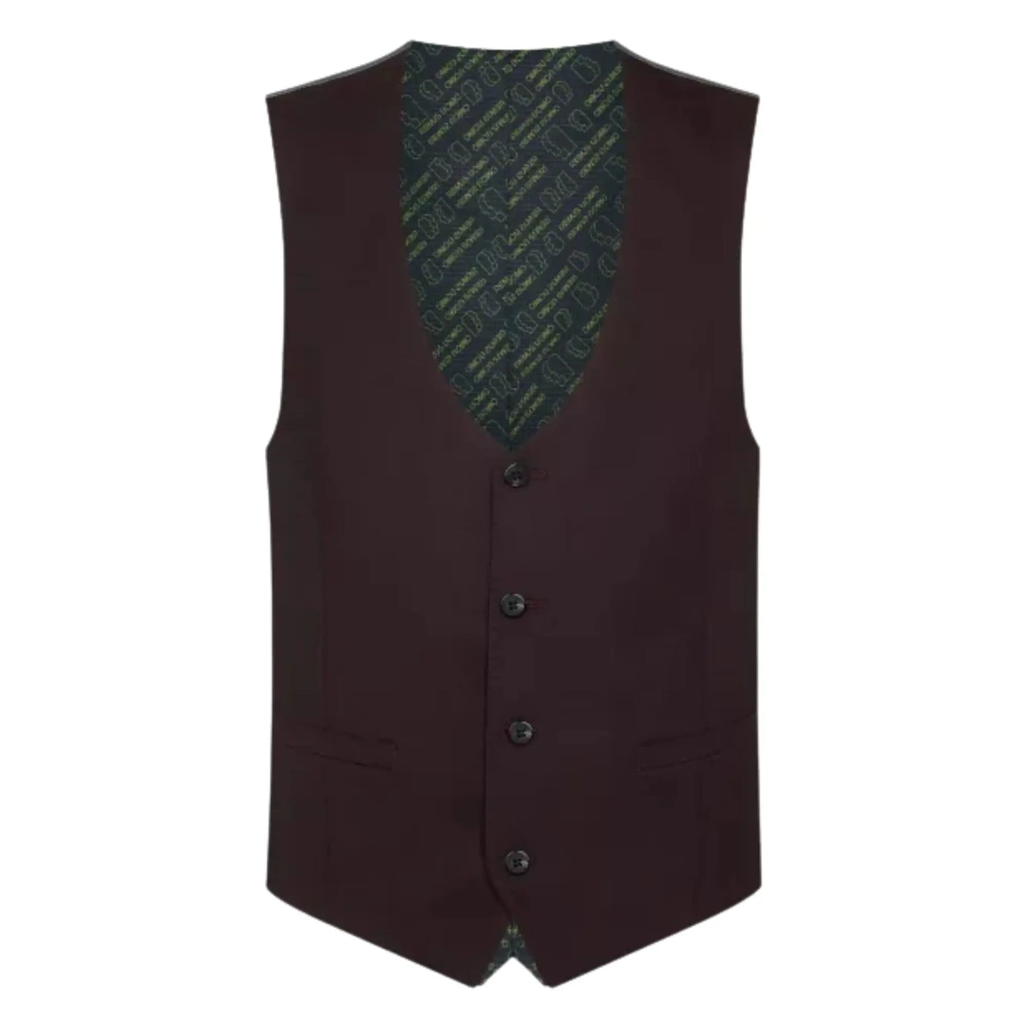 Buy Remus Uomo Massa Suit Waistcoat - Dark Red | Suit Waistcoatss at Woven Durham