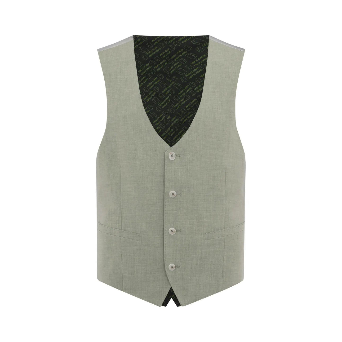 Buy Remus Uomo Massa Suit Waistcoat - Light Green | Suit Waistcoatss at Woven Durham