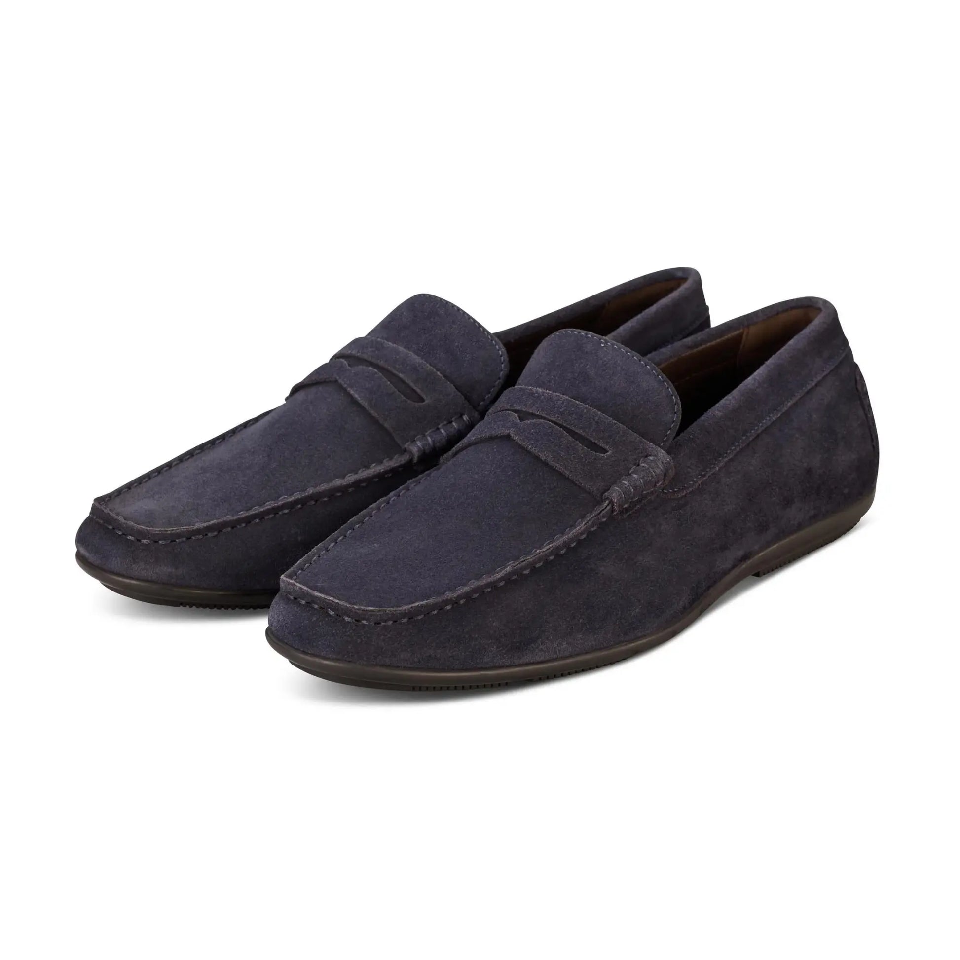 Buy John White McQueen Driving Moccasin - Navy | Loafers at Woven Durham