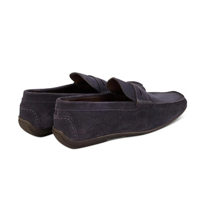 Buy John White McQueen Driving Moccasin - Navy | Loafers at Woven Durham