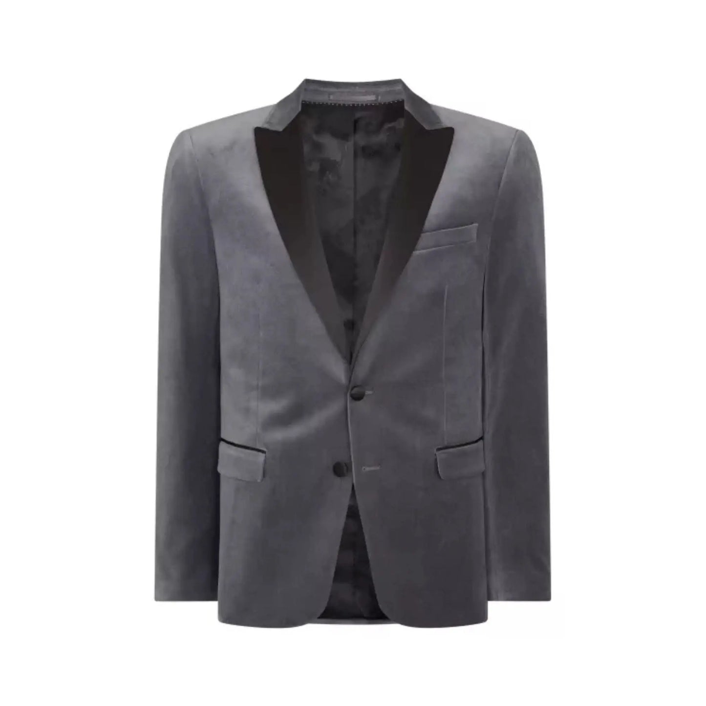 Buy Remus Uomo Monti Velvet Jacket - Grey | Blazerss at Woven Durham