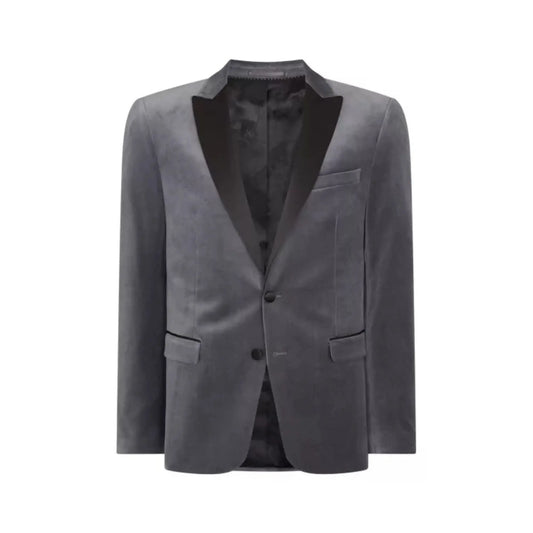 Buy Remus Uomo Monti Velvet Jacket - Grey | Blazerss at Woven Durham