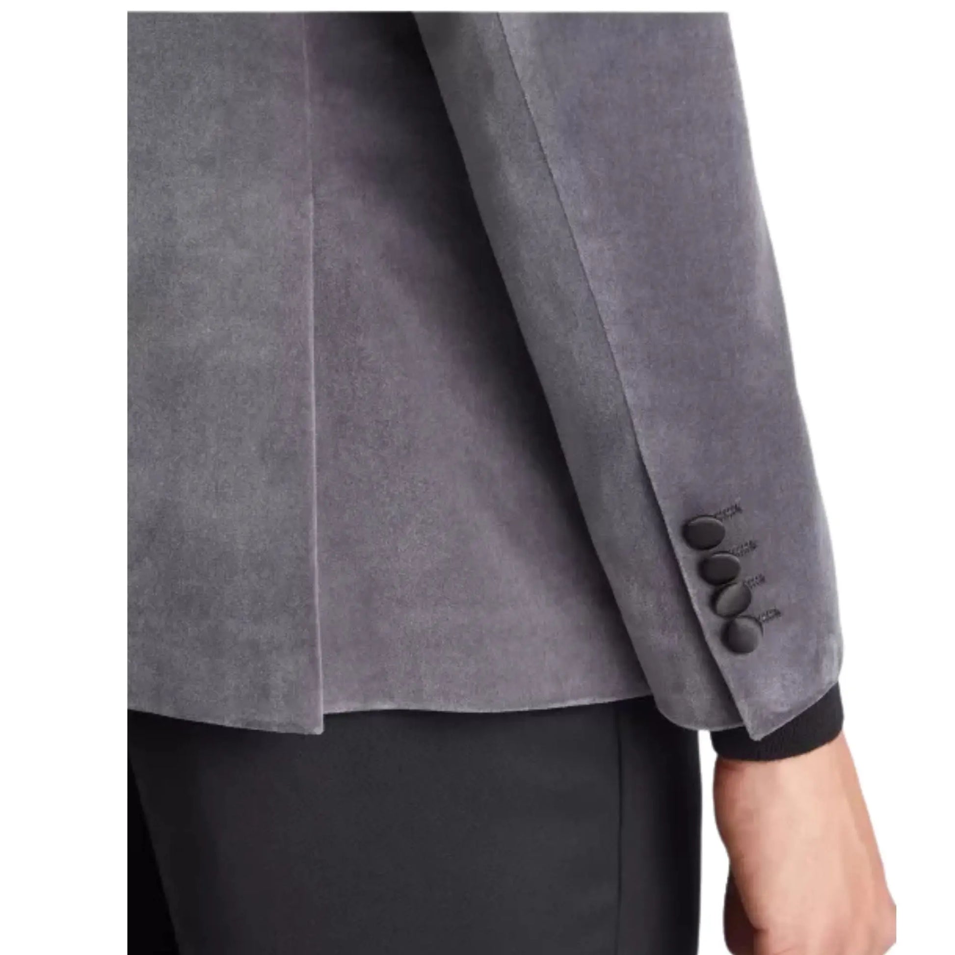 Buy Remus Uomo Monti Velvet Jacket - Grey | Blazerss at Woven Durham