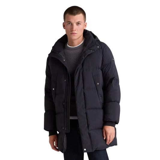 Buy Remus Uomo Navy Down Padded Jacket | Bomber Jacketss at Woven Durham