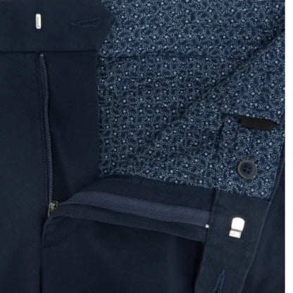 Buy Daniel Grahame Navy Driscoll Chino | Suit Trouserss at Woven Durham