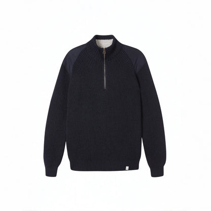 Buy Peregrine Navy Foxton Quarter Zip Jumper | Zip-Up Jumperss at Woven Durham