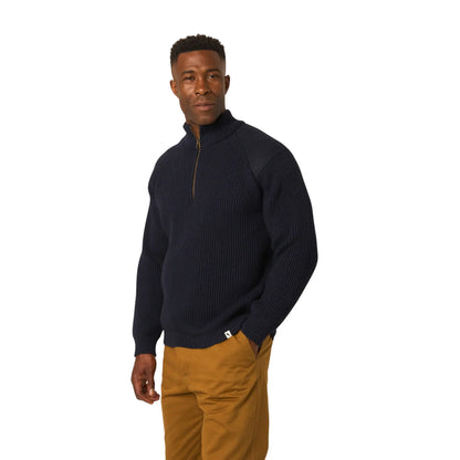 Buy Peregrine Navy Foxton Quarter Zip Jumper | Zip-Up Jumperss at Woven Durham