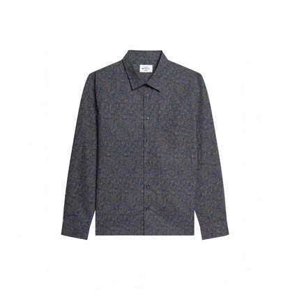 Buy Ben Sherman Navy Long Sleeve Paisley Print Shirt | Overshirtss at Woven Durham
