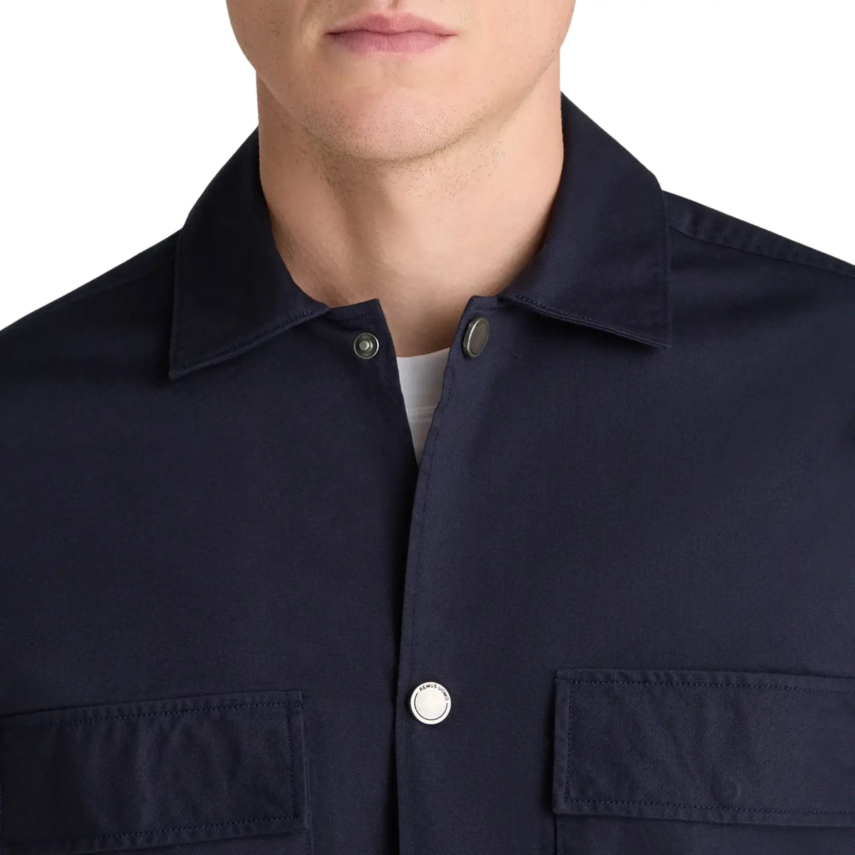 Buy Remus Uomo Navy Paolo Overshirt | Overshirtss at Woven Durham