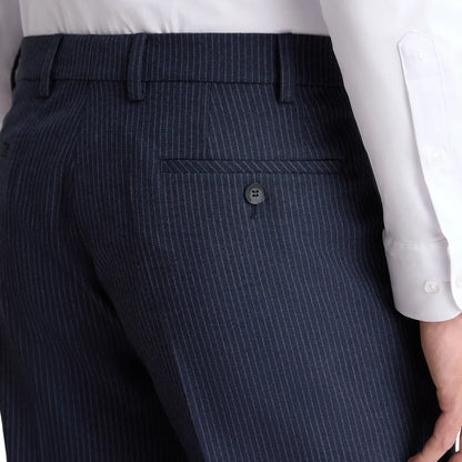 Buy Remus Uomo Navy Pinstripe Marino Trouser | Suit Trouserss at Woven Durham