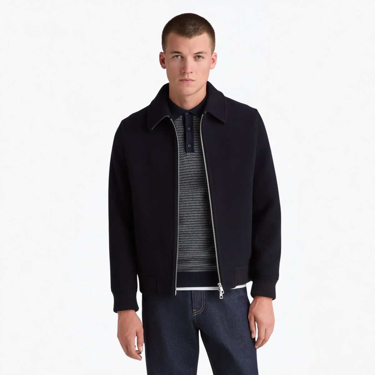 Buy Remus Uomo Navy Tyler Tailored Coat | Coatss at Woven Durham