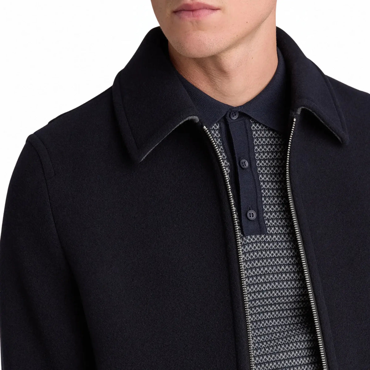 Buy Remus Uomo Navy Tyler Tailored Coat | Coatss at Woven Durham