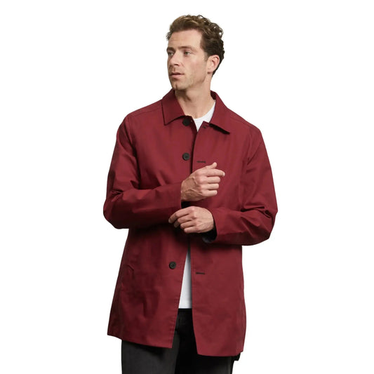 Montague Reversible Mac - Wine / Navy