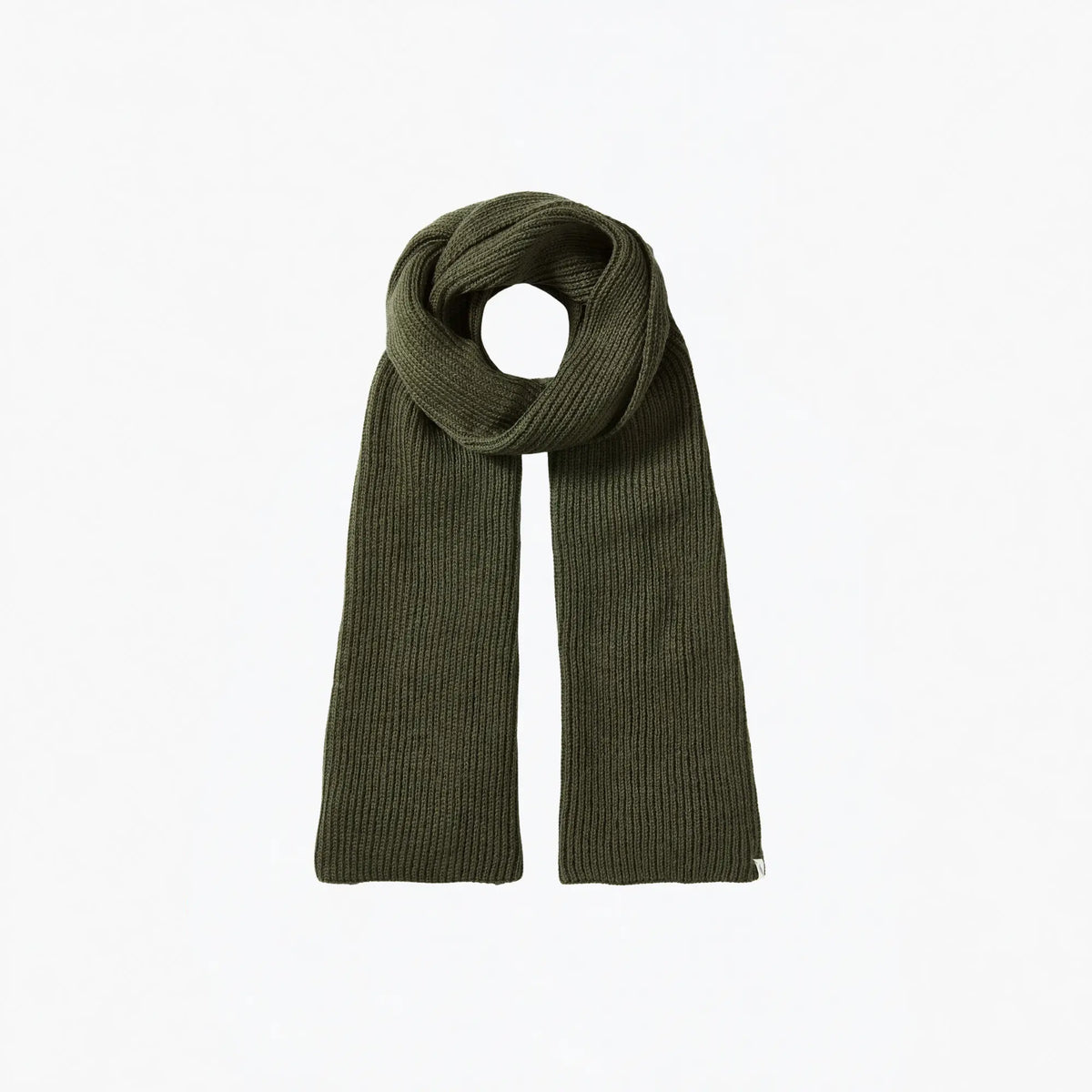 Buy Peregrine Olive Porter Ribbed Scarf | Wool Hatss at Woven Durham