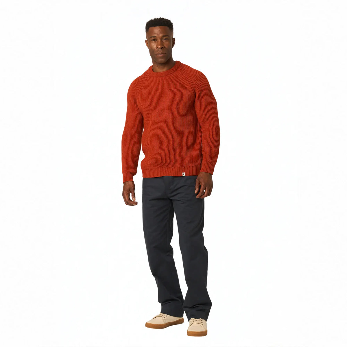 Buy Peregrine Orange Ford Crew-Neck Jumper | Crew-Neck Jumperss at Woven Durham