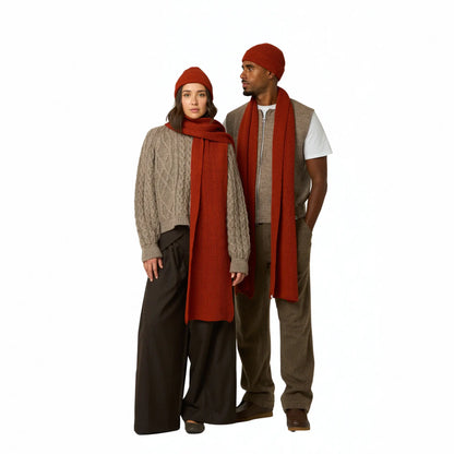 Buy Peregrine Orange Porter Ribbed Beanie | Wool Hatss at Woven Durham