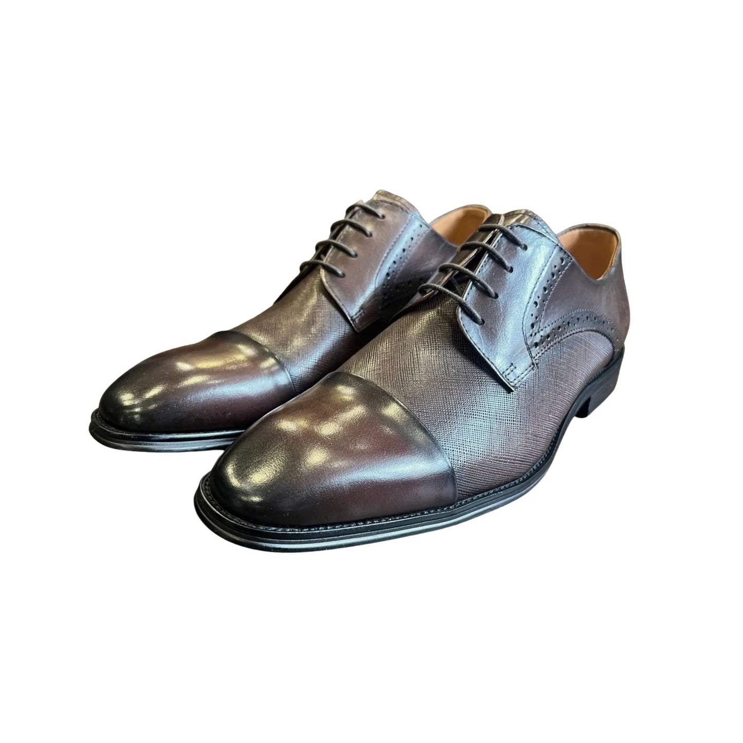 Buy Woven Durham Oxford Shoe - Coffee | Oxford Shoess at Woven Durham