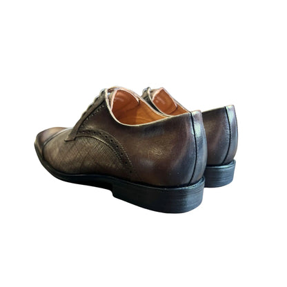 Buy Woven Durham Oxford Shoe - Coffee | Oxford Shoess at Woven Durham