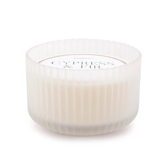Buy Designworks Collective Paddywax Cypress & Fir Large 3 Wick Frosted Glass Candle | s at Woven Durham