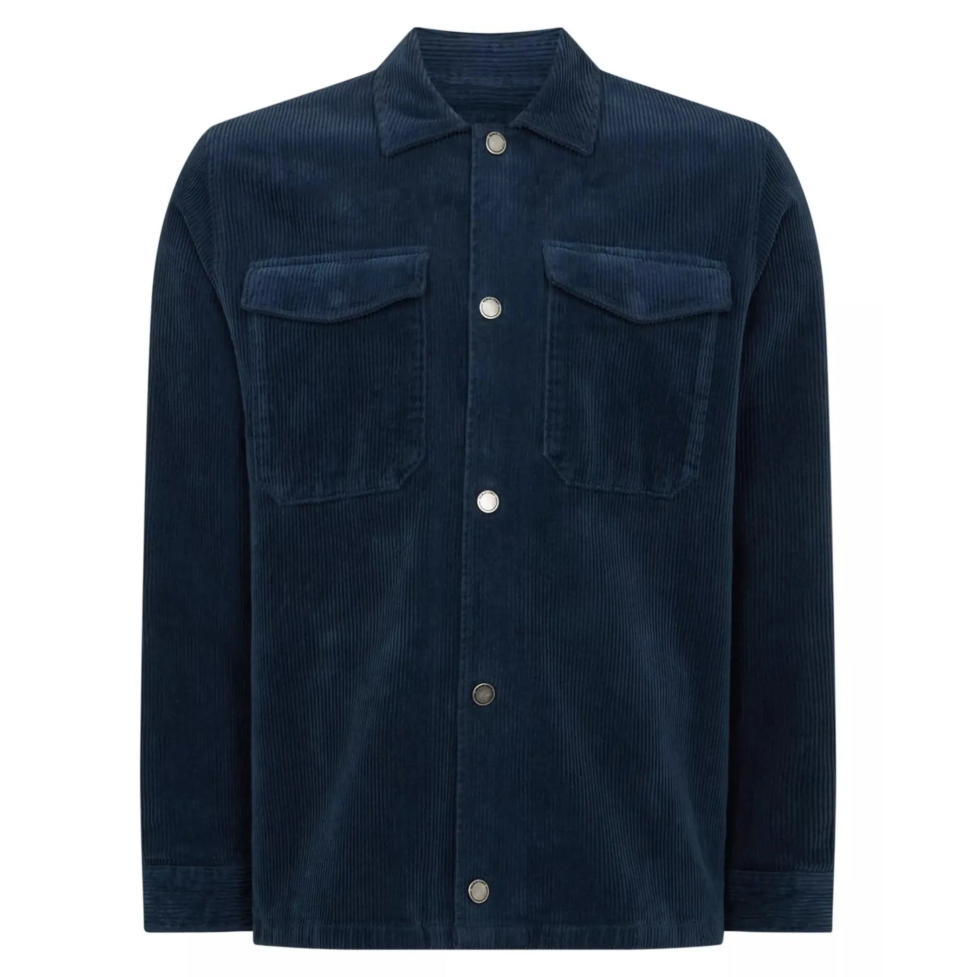 Buy Remus Uomo Paolo Cord Shacket - Dark Blue | Overshirtss at Woven Durham