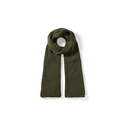 Buy Peregrine Porter Olive Ribbed Scarf | Scarvess at Woven Durham