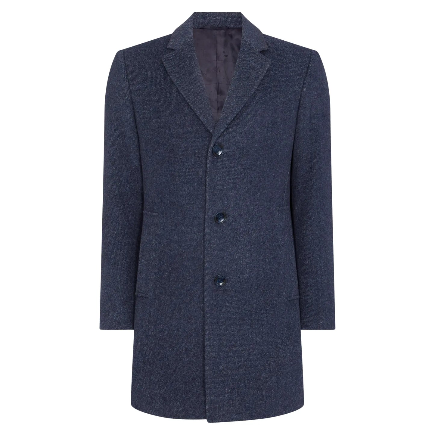 Buy Remus Uomo Quinn Twill Overcoat - Navy | Coatss at Woven Durham