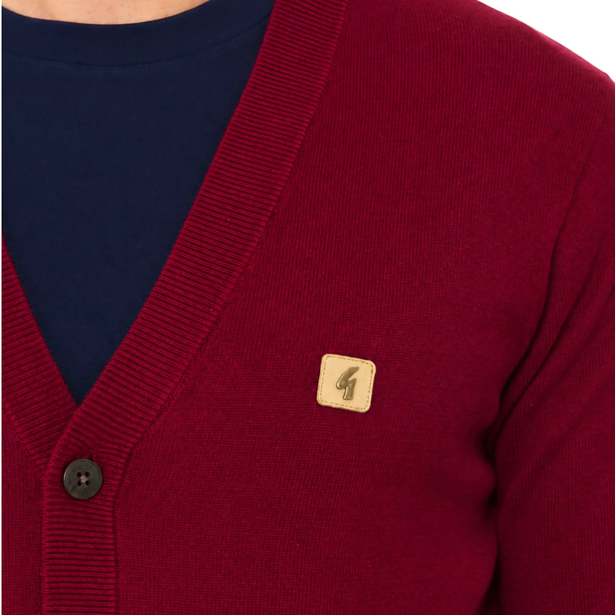 Buy Gabicci Vintage Red Macklin Button Through Cardigan | Cardiganss at Woven Durham