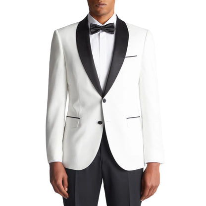 Buy Remus Uomo Ricardo Dinner Jacket - White | Blazerss at Woven Durham