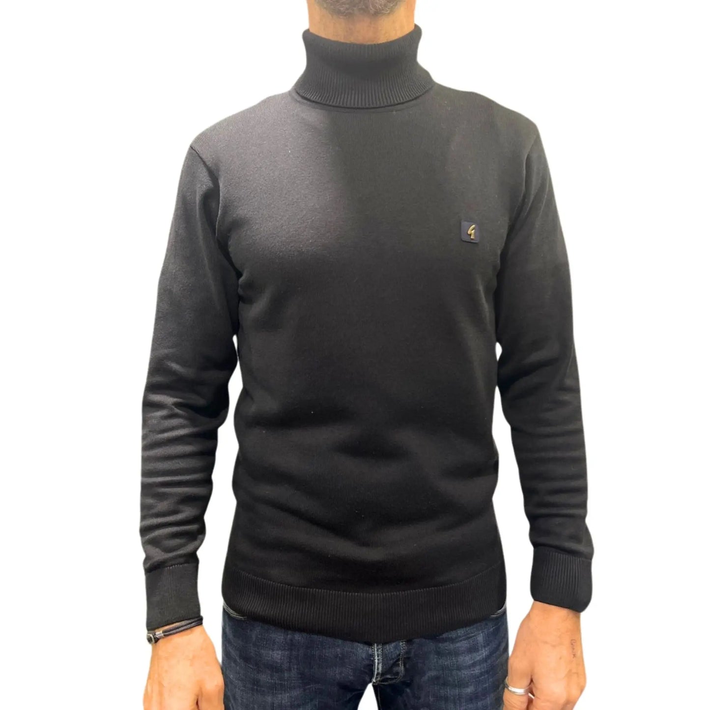 Buy Gabicci Vintage Ricardo Navy Roll-Neck Jumper | Roll-Neck Jumperss at Woven Durham