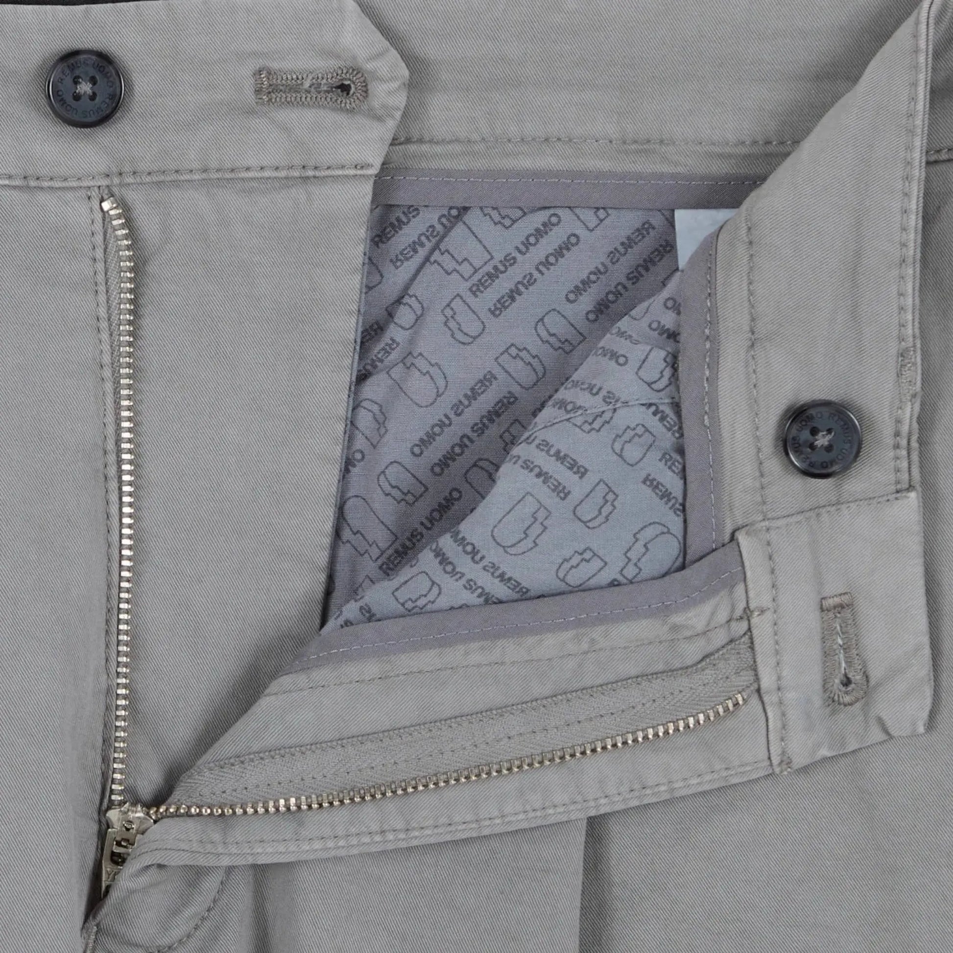 Buy Remus Uomo Riley Chino Shorts - Grey | Shortss at Woven Durham