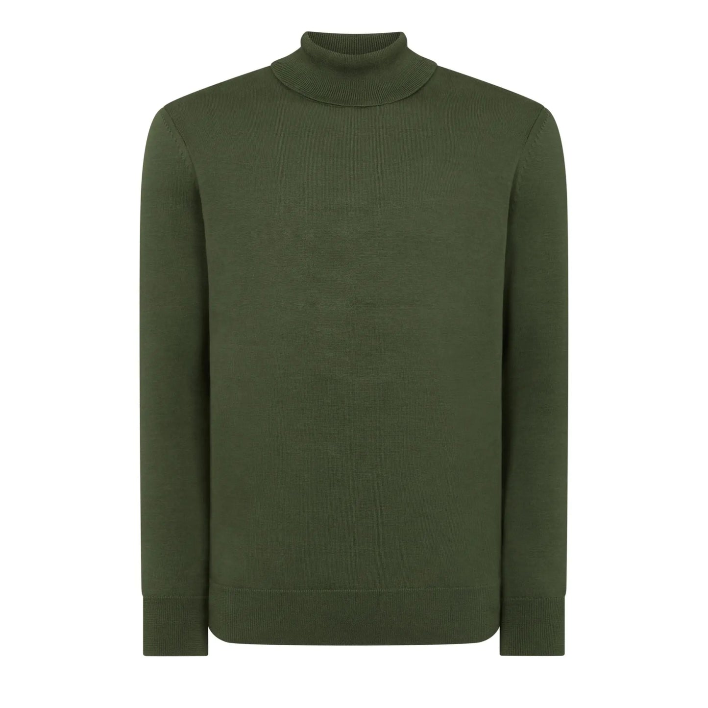 Buy Remus Uomo Roll-Neck Sweater - Green | Roll-Neck Jumperss at Woven Durham