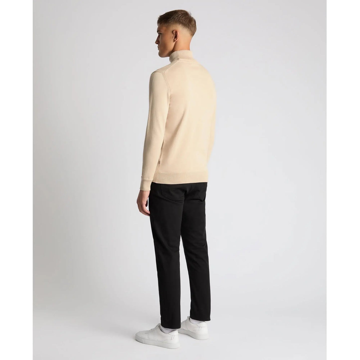 Buy Remus Uomo Roll-Neck Sweater - Stone | Roll-Neck Jumperss at Woven Durham