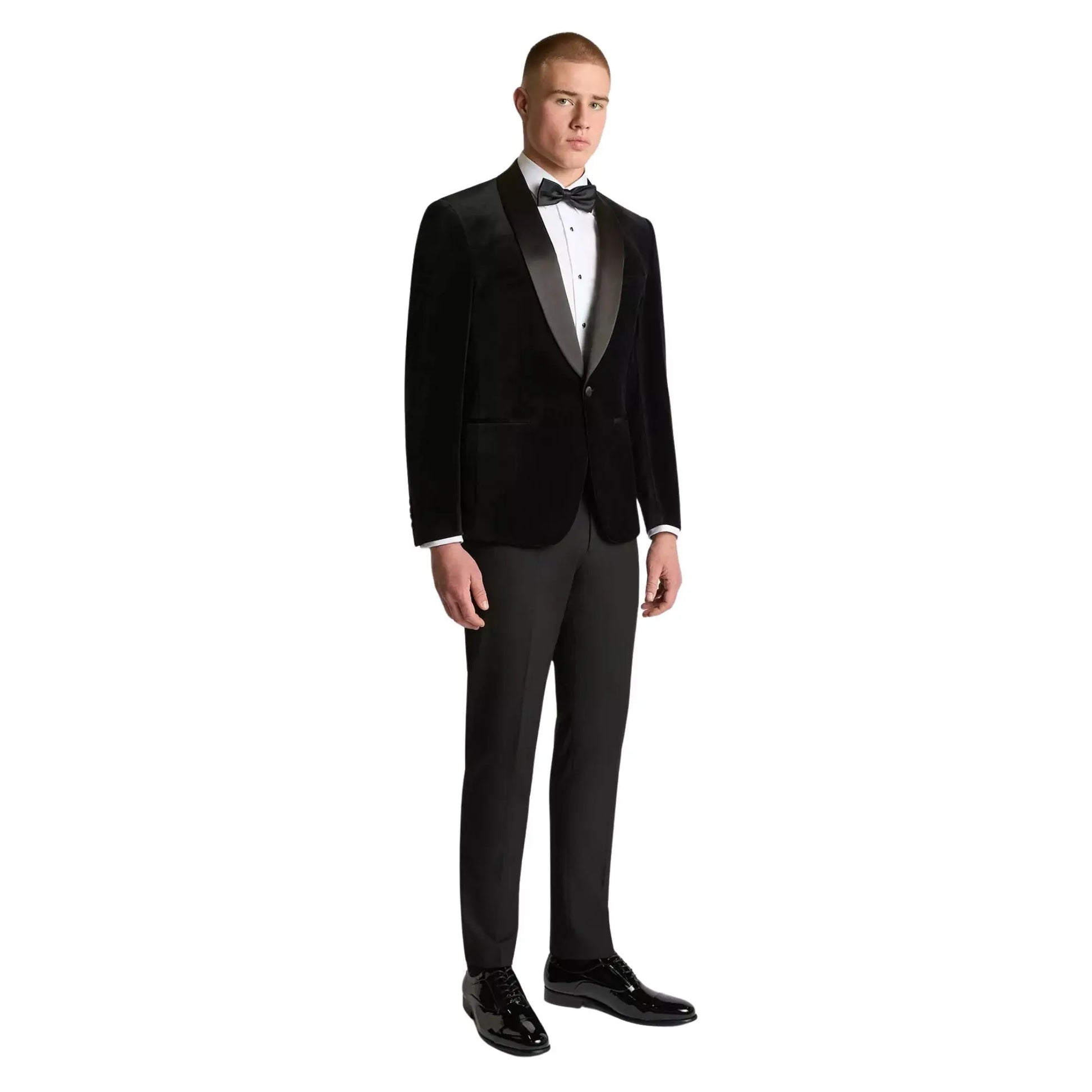 Buy Remus Uomo Romeo Shawl Collar Dinner Jacket - Black | Blazerss at Woven Durham