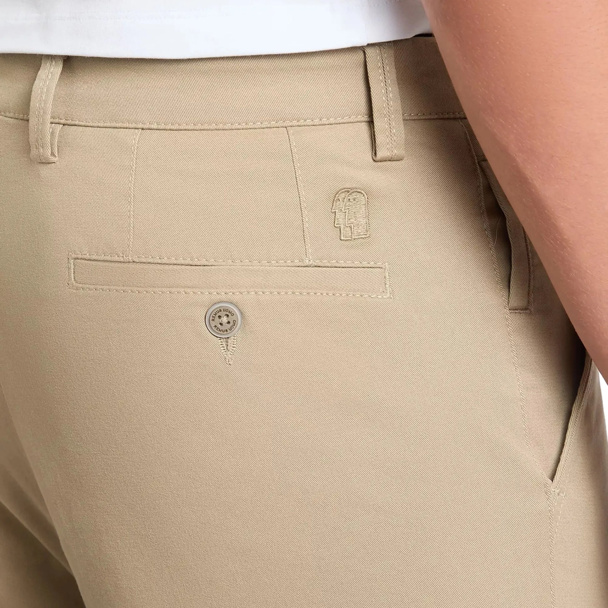 Buy Remus Uomo Ronan Chino - Stone | Chinoss at Woven Durham