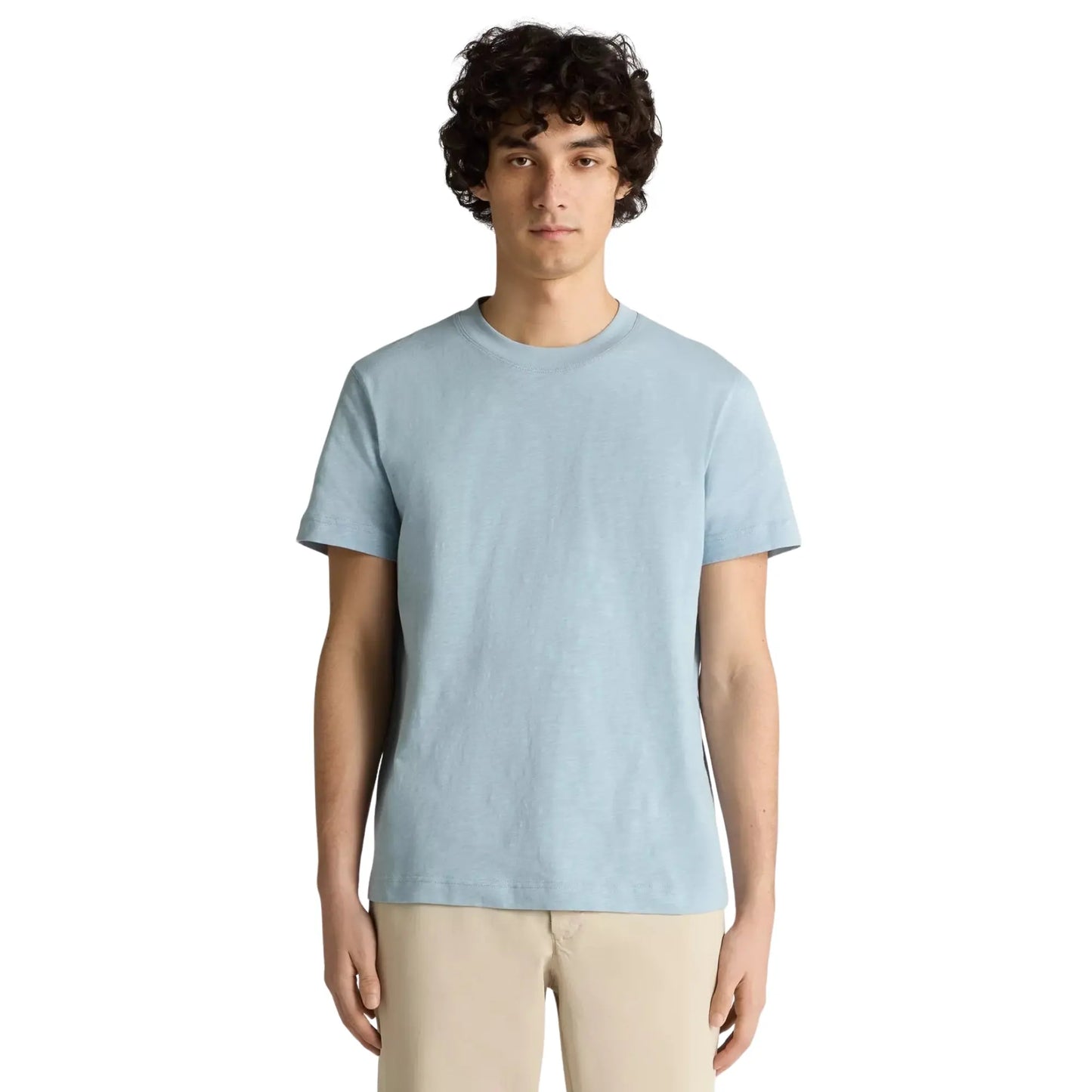 Buy Remus Uomo Round Neck T-Shirt - Light Blue | T-Shirtss at Woven Durham