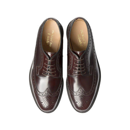 Buy Loake Royal Burgundy Polished Brogue | Brogue Shoess at Woven Durham