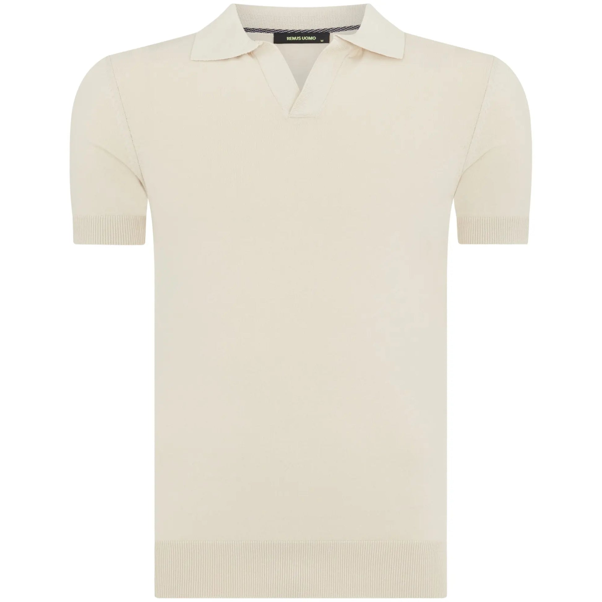 Buy Remus Uomo Short Sleeve Polo Shirt - Cream | Short-Sleeved Polo Shirtss at Woven Durham