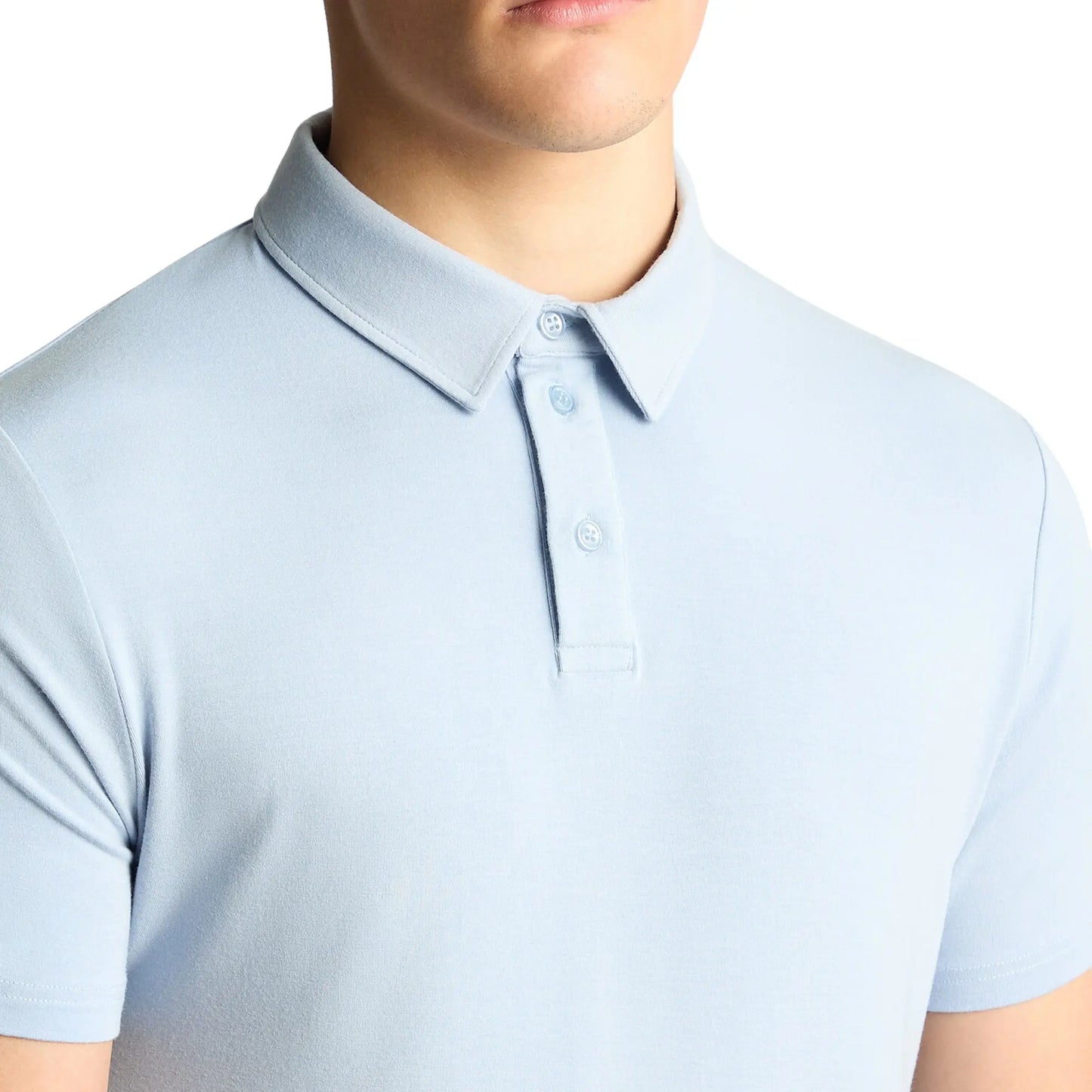 Buy Remus Uomo Short Sleeve Polo - Sky Blue | Short-Sleeved Polo Shirtss at Woven Durham